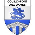 Stickers coat of arms Couilly-Pont-aux-Dames adhesive sticker