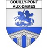 Stickers coat of arms Couilly-Pont-aux-Dames adhesive sticker