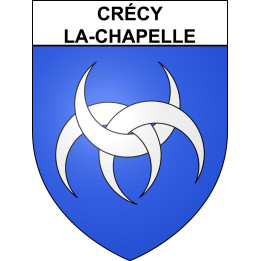 Stickers coat of arms Crécy-la-Chapelle adhesive sticker