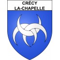 Stickers coat of arms Crécy-la-Chapelle adhesive sticker