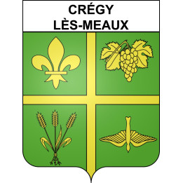 Crégy-lès-Meaux Sticker wappen, gelsenkirchen, augsburg, klebender aufkleber