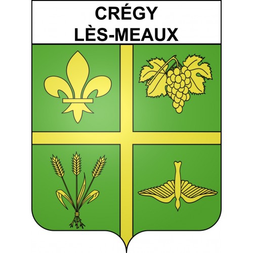 Stickers coat of arms Crégy-lès-Meaux adhesive sticker