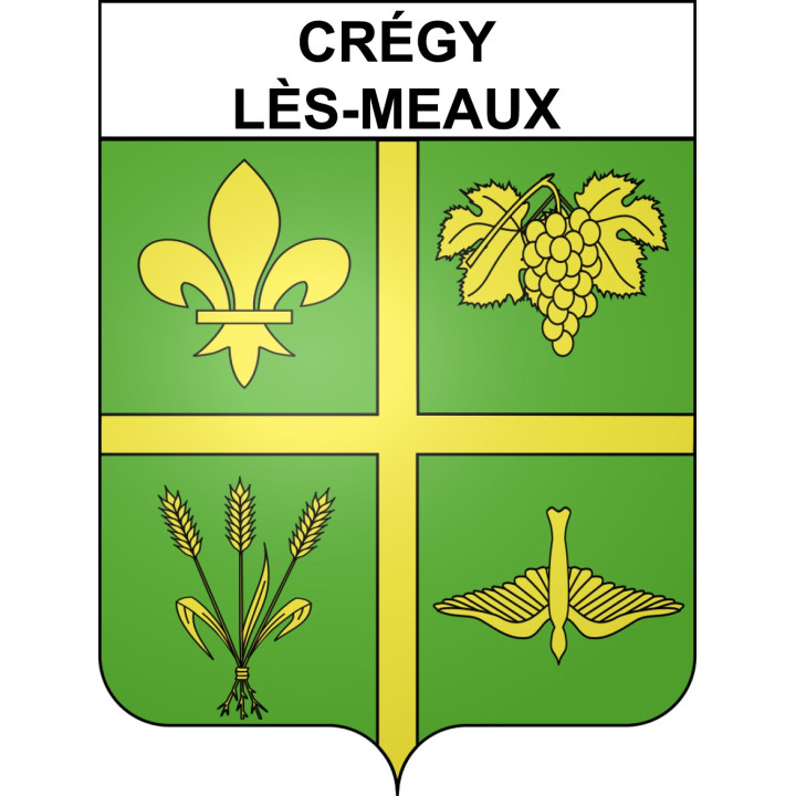 Stickers coat of arms Crégy-lès-Meaux adhesive sticker