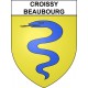 Stickers coat of arms Croissy-Beaubourg adhesive sticker