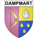 Stickers coat of arms Dampmart adhesive sticker