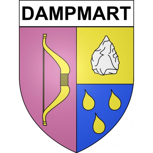Stickers coat of arms Dampmart adhesive sticker