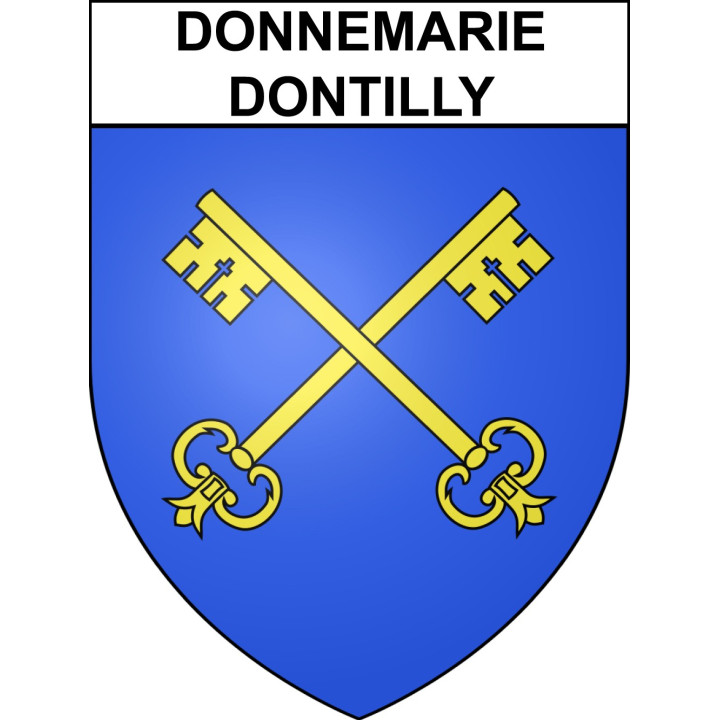 Stickers coat of arms Donnemarie-Dontilly adhesive sticker