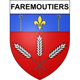 Stickers coat of arms Faremoutiers adhesive sticker