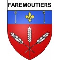 Stickers coat of arms Faremoutiers adhesive sticker