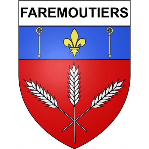 Adesivi stemma Faremoutiers adesivo