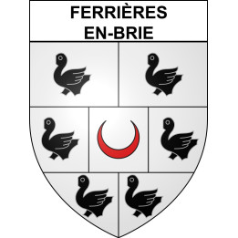 Stickers coat of arms Ferrières-en-Brie adhesive sticker