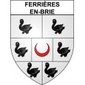 Stickers coat of arms Ferrières-en-Brie adhesive sticker