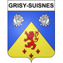 Grisy-Suisnes Sticker wappen, gelsenkirchen, augsburg, klebender aufkleber