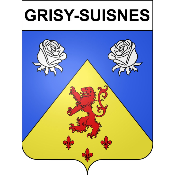 Stickers coat of arms Grisy-Suisnes adhesive sticker