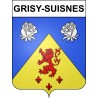 Grisy-Suisnes 77 ville sticker blason écusson autocollant adhésif