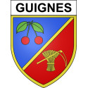 Guignes Sticker wappen, gelsenkirchen, augsburg, klebender aufkleber