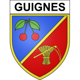 Guignes Sticker wappen, gelsenkirchen, augsburg, klebender aufkleber