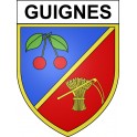 Stickers coat of arms Guignes adhesive sticker