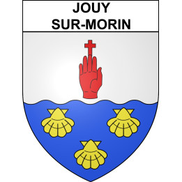 Stickers coat of arms Jouy-sur-Morin adhesive sticker