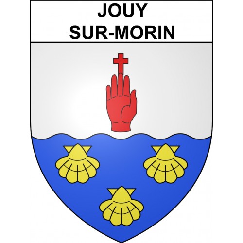 Adesivi stemma Jouy-sur-Morin adesivo