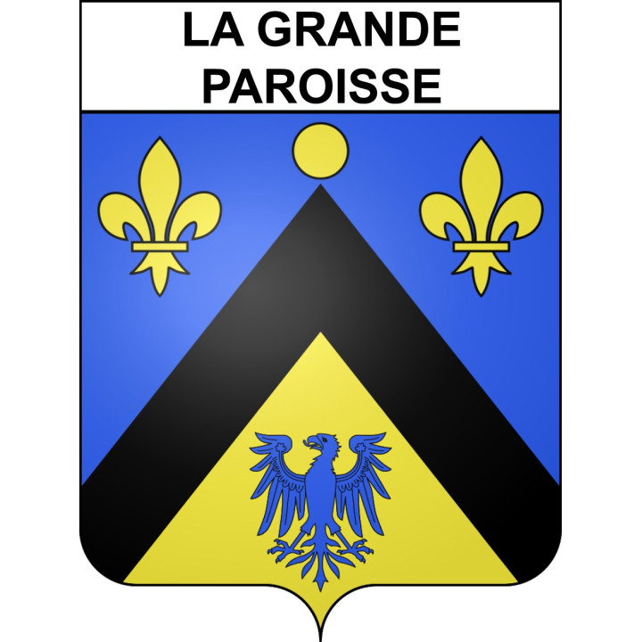 La Grande-Paroisse 77 ville sticker blason écusson autocollant adhésif