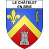 Adesivi stemma Le Châtelet-en-Brie adesivo