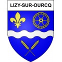 Lizy-sur-Ourcq Sticker wappen, gelsenkirchen, augsburg, klebender aufkleber