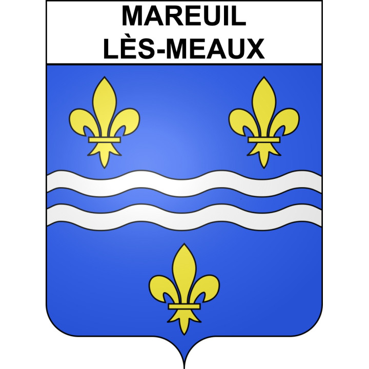 Mareuil-lès-Meaux 77 ville sticker blason écusson autocollant adhésif