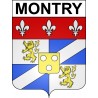 Adesivi stemma Montry adesivo