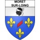 Stickers coat of arms Moret-sur-Loing adhesive sticker