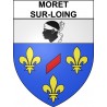 Moret-sur-Loing 77 ville sticker blason écusson autocollant adhésif