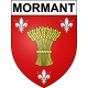 Stickers coat of arms Mormant adhesive sticker