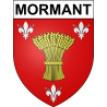 Pegatinas escudo de armas de Mormant adhesivo de la etiqueta engomada