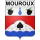 Mouroux 77 ville sticker blason écusson autocollant adhésif