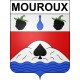 Stickers coat of arms Mouroux adhesive sticker