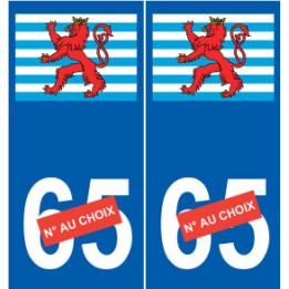 Luxembourg sticker blason autocollant plaque