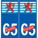 Luxembourg sticker coat of arms decal plate