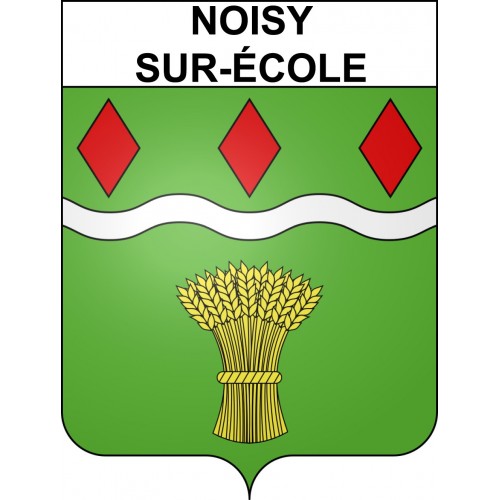 Noisy-sur-école 77 ville sticker blason écusson autocollant adhésif