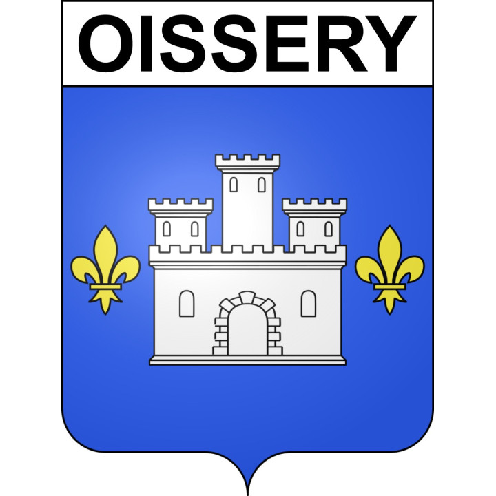 Oissery 77 ville sticker blason écusson autocollant adhésif