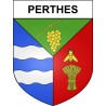 Perthes 77 ville sticker blason écusson autocollant adhésif