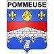 Pommeuse 77 ville sticker blason écusson autocollant adhésif