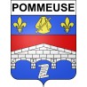 Stickers coat of arms Pommeuse adhesive sticker