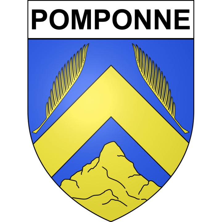Pomponne Sticker wappen, gelsenkirchen, augsburg, klebender aufkleber