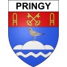 Pegatinas escudo de armas de Pringy adhesivo de la etiqueta engomada