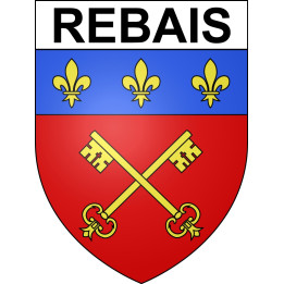 Rebais Sticker wappen, gelsenkirchen, augsburg, klebender aufkleber