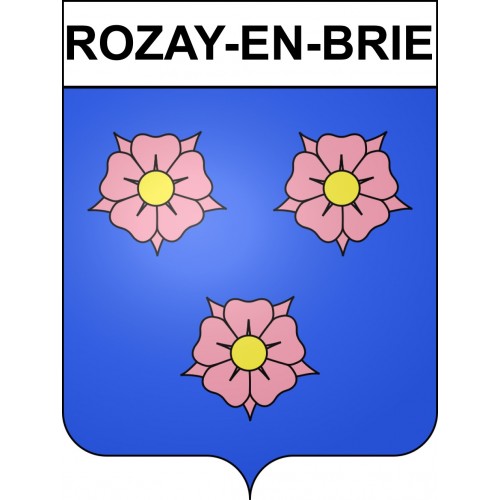 Adesivi stemma Rozay-en-Brie adesivo