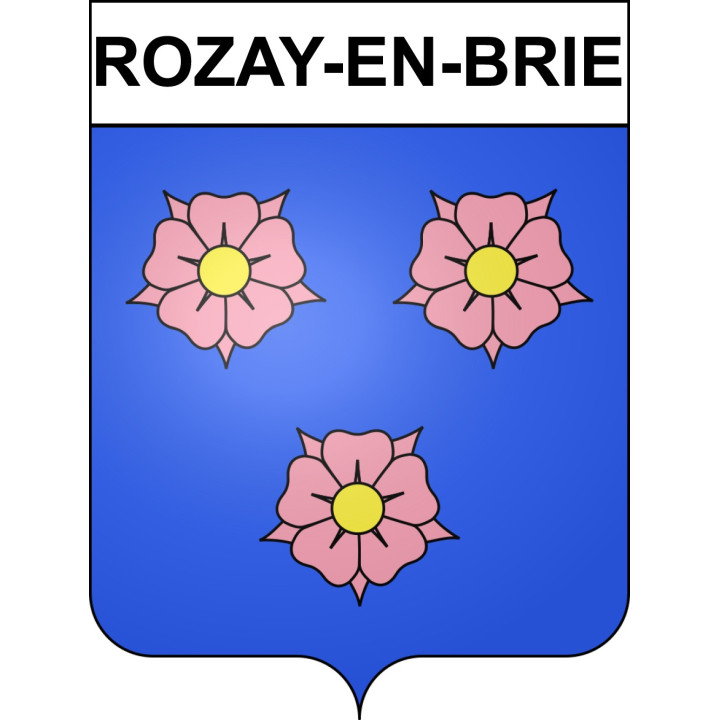 Rozay-en-Brie Sticker wappen, gelsenkirchen, augsburg, klebender aufkleber
