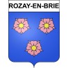 Rozay-en-Brie Sticker wappen, gelsenkirchen, augsburg, klebender aufkleber