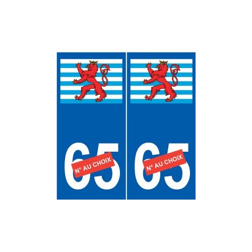 Luxembourg sticker blason autocollant plaque