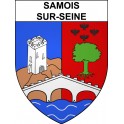 Stickers coat of arms Samois-sur-Seine adhesive sticker